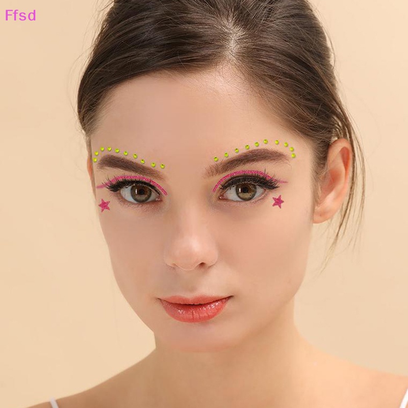 {Ffsd} Miếng Dán Kẻ Mắt Pha Lê Hình Bướm Trang Điểm Lễ Hội * Bán Chạy