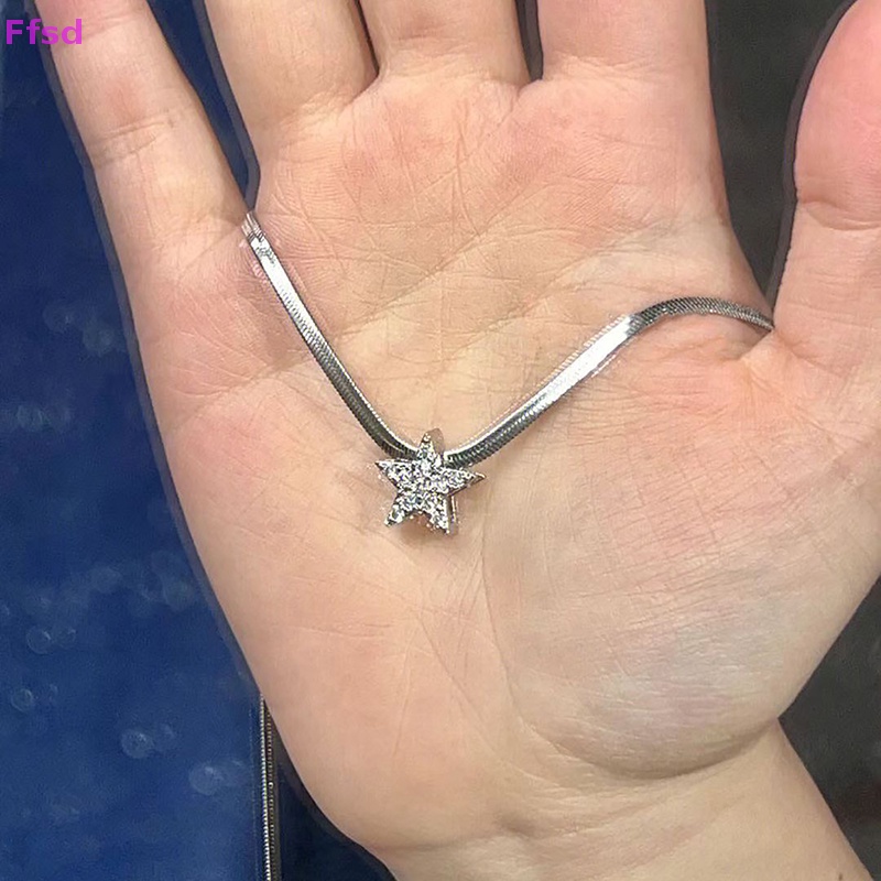 {Ffsd} Vòng Cổ Choker Thời Trang Hàn Quốc Ngọt Ngào Y2K Hình Ngôi Sao Pha Lê Lấp Lánh Ngọt Ngào Cho Nữ