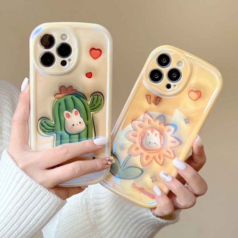 Ốp Điện Thoại Silicon Mềm Chống Sốc Chống Rơi Hình Hoa 3D Cho iPhone 14 13 12 11 Pro Max 14 Plus