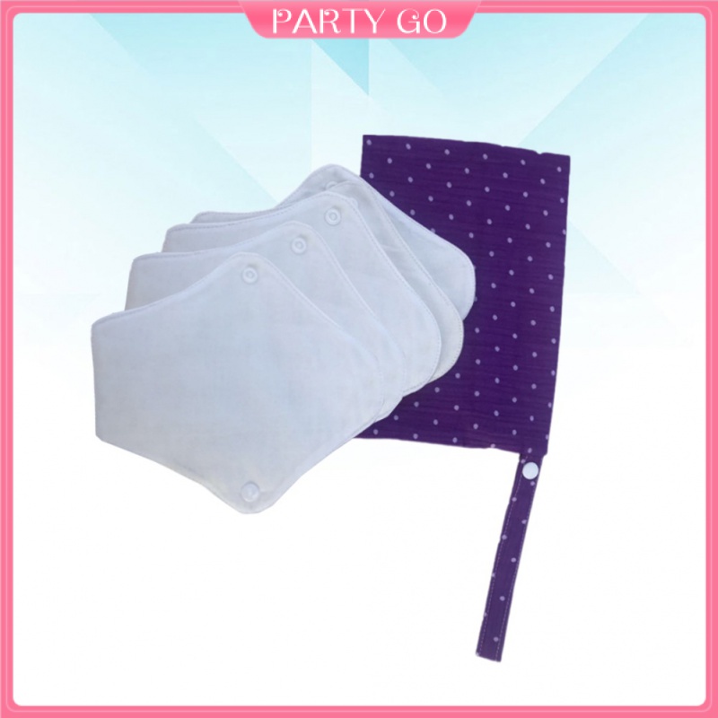 Set 5 Miếng Vải Vệ Sinh Bằng Cotton Có Thể Tái Sử Dụng