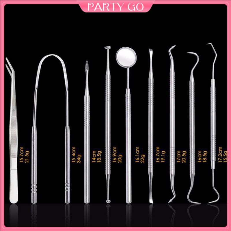 Bộ Dụng Cụ Chăm Sóc Răng Miệng Bằng Thép Không Gỉ Chất Lượng Cao