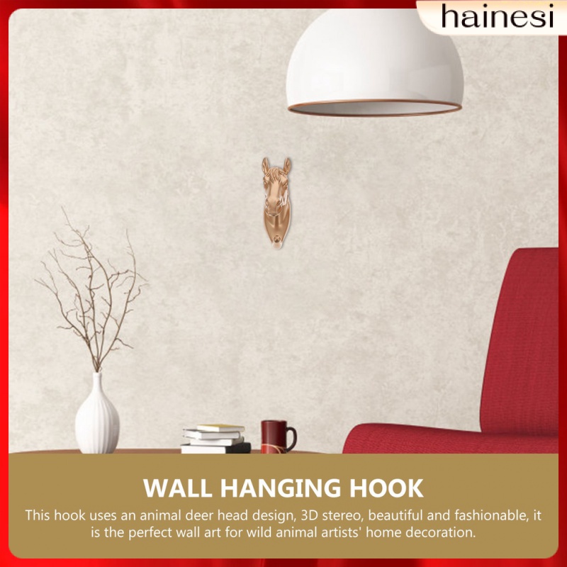 Set 4 Móc Treo Khăn Tắm Gắn Tường Hình Đầu Hươu Nghệ Thuật Cá Nhân