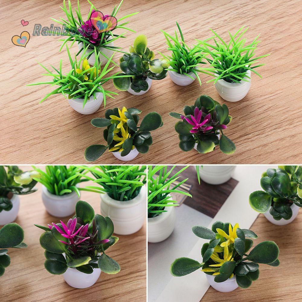 Bộ 5 Chậu Cây Trang Trí Nhà Búp Bê Tỉ Lệ 1: 12