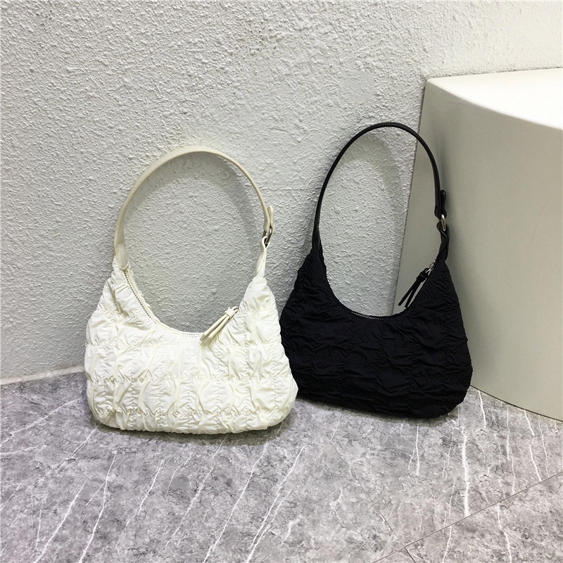 Túi Xách Tay Đeo Vai Xếp Ly Đơn Giản Cao Cấp Cho Nữ