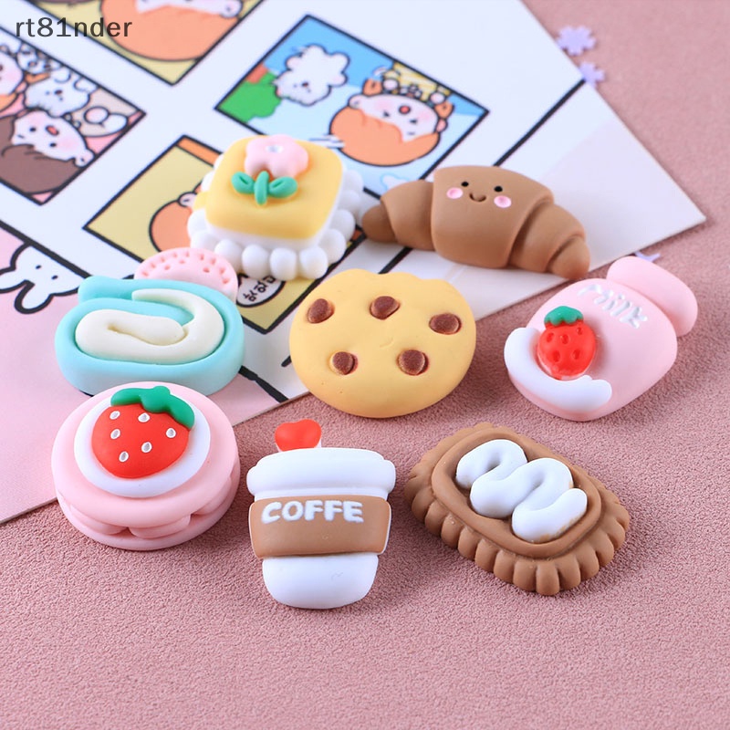 Rt Set 5 Kẹp Nhựa Hình Trái Cây Dễ Thương Trang Trí Ốp Điện Thoại / Tủ Lạnh DIY