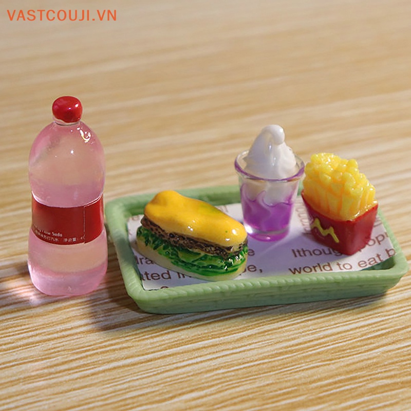 Bộ Mô Hình VASTJI VASTJI Shoog Mini Hình Burger Và Khoai Tây Chiên Dành Cho Nhà Búp Bê