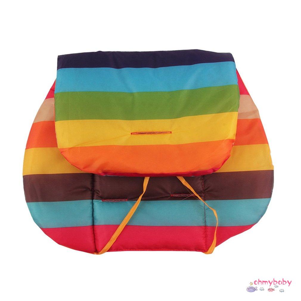[InStock] Di Động Xe Đẩy Cho Bé Miếng Cotton Sọc Ô Tô Chống Thấm Nước Phụ Kiện Pram Rainbow Thảm Dày [Z/10]