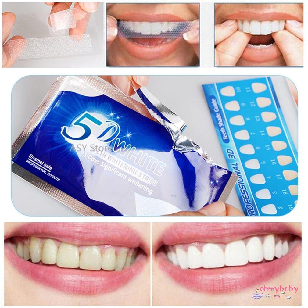 [OMB] 7 cặp Dải làm sạch Gel Chăm sóc đàn hồi Dụng cụ chăm Veneer giả [Z/10]
