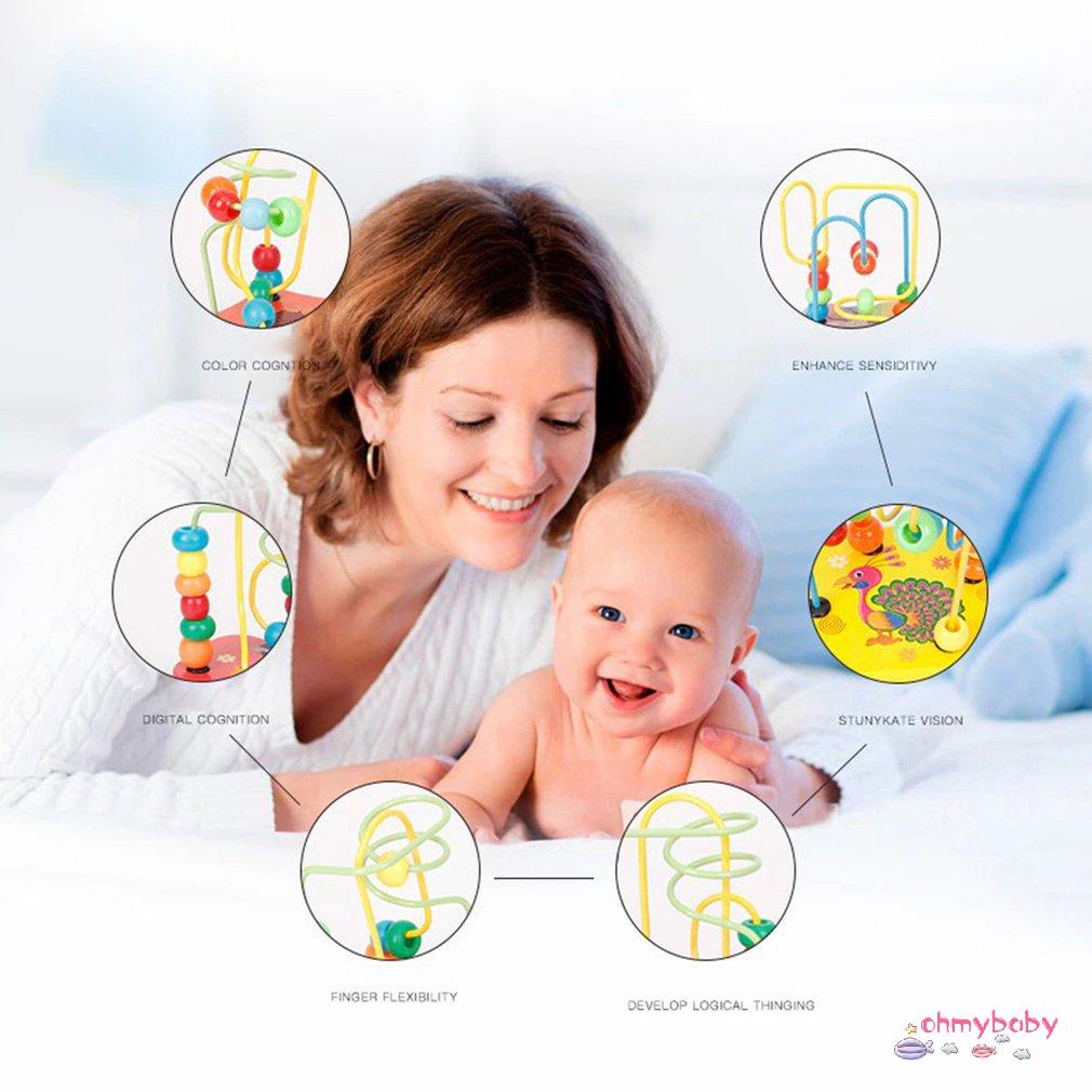 [OMB] Giáo Dục Toán Toyen Mini Vòng Tròn Đính Hạt Dây Mê Cung Tàu Lượn Bàn Tính Đồ Chơi Xếp Hình Cho Trẻ Em Bé Trai Gái Tặng [Z/10]