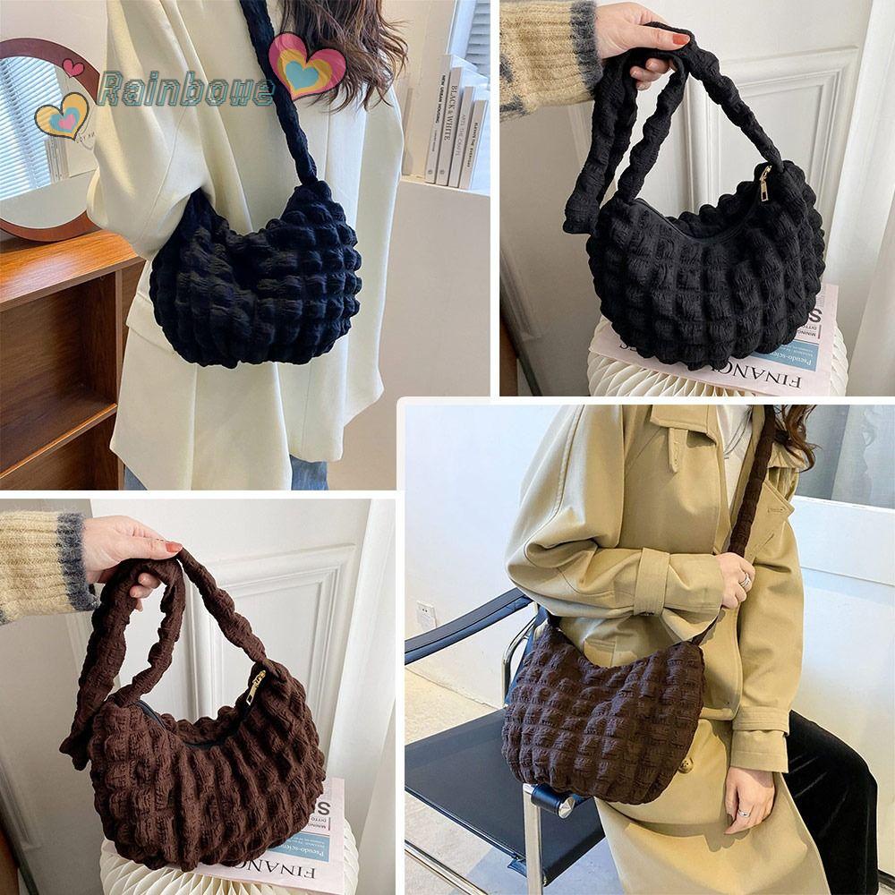 Túi Đeo Vai / Kẹp Nách Cỡ Lớn Màu Cầu Vồng Thời Trang Cho Nữ