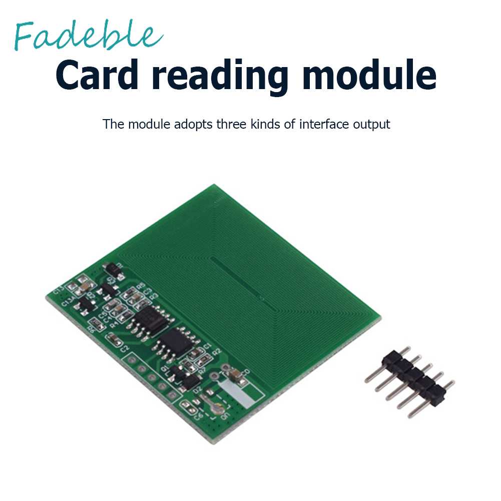 Mô Đun Giải Mã RDM6300 RFID UART Kèm Ăng Ten RF