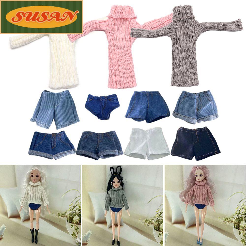 Áo Sweater Dệt Kim Mini Nhiều Màu Sắc Cho Búp Bê