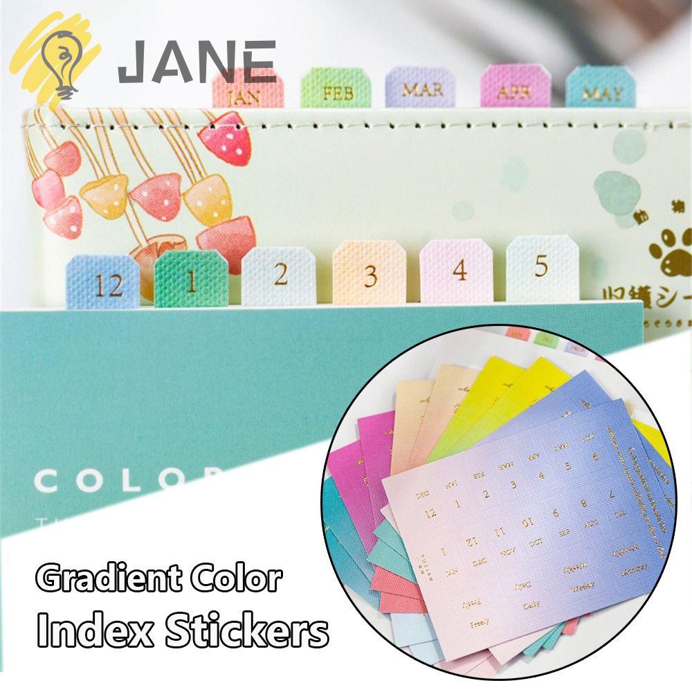 Set 2 Túi 20 Tấm Đánh Dấu Trang Sách Màu Sắc Gradient DIY