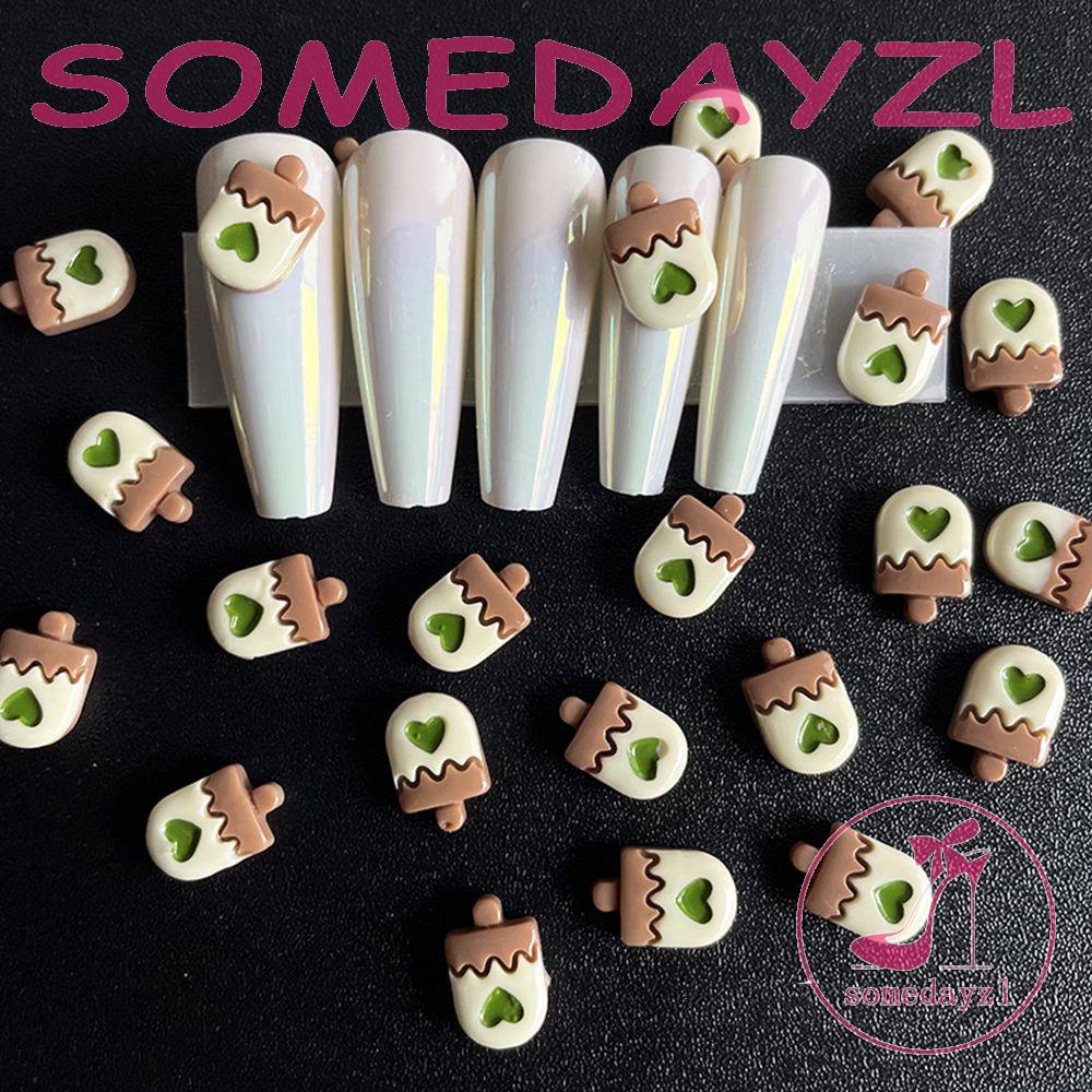 Phụ Kiện Trang Trí Móng Tay 3D Bằng Nhựa Hình Gấu Lena Belle Mừng Năm Mới