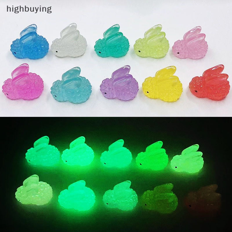 Set 5 Đồ trang trí Thỏ Belle Dạ Quang Dùng Để Trang Trí