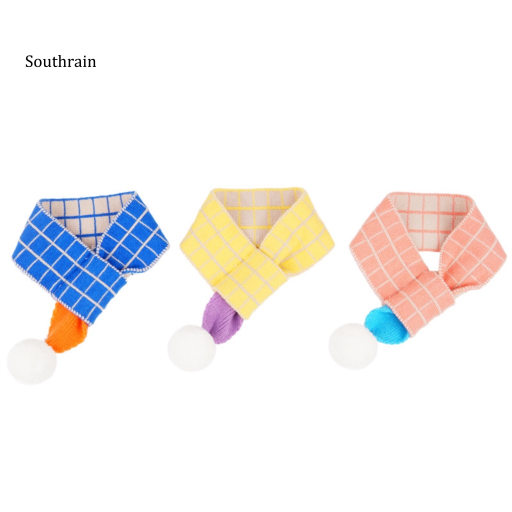 Khăn Choàng Cổ Bằng Polyester Thân Thiện Với Da Họa Tiết Kẻ Sọc Đính Bóng Lông Nhỏ Cho Thú Cưng
