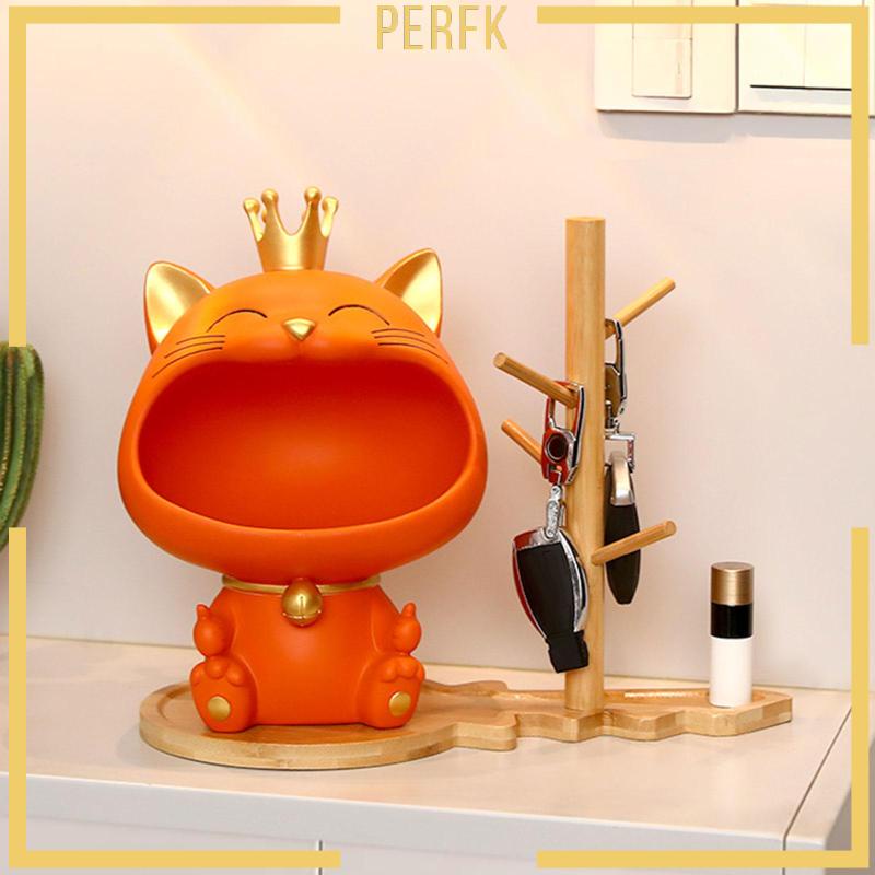 Mô Hình Chú Mèo May Mắn Bằng Nhựa Resin Dùng Trang Trí