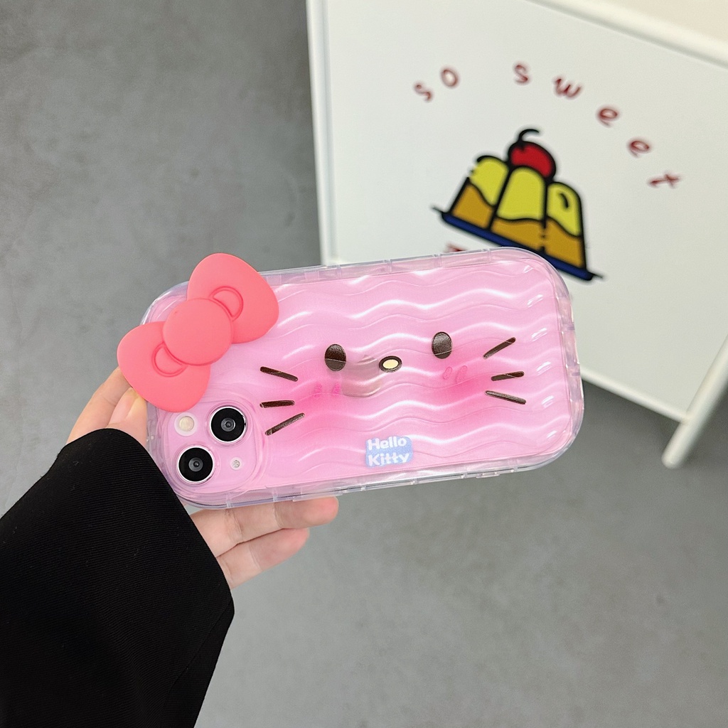 Ốp Điện Thoại TPU Silicon Mềm Trong Suốt Chống Sốc In Hình Hello Kitty Cho iPhone 13 12 11 Pro Max 14 Plus