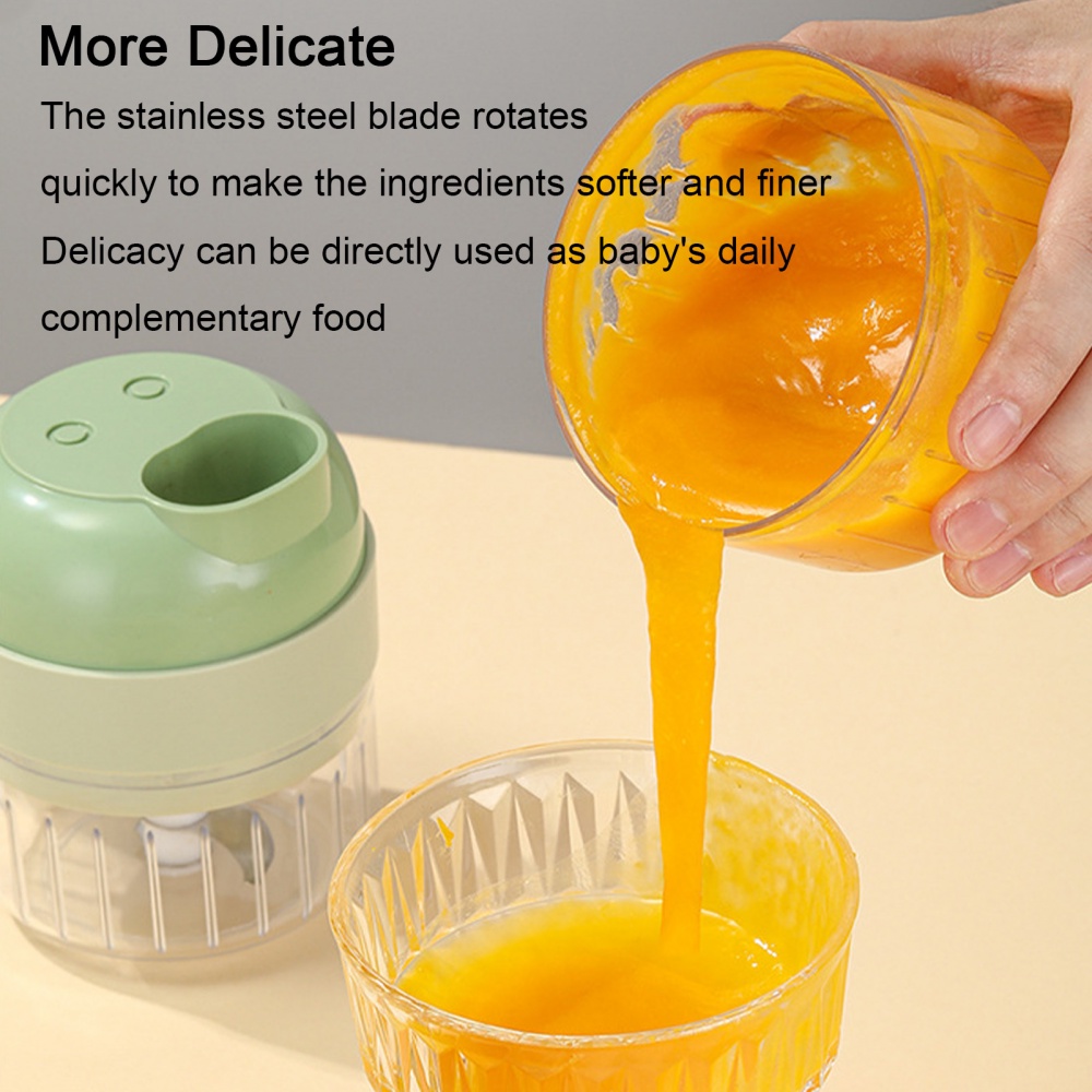 Máy Xay Rau Củ Quả 4 Trong 1 Không Dây Đa Năng Kèm Cọ Vệ Sinh