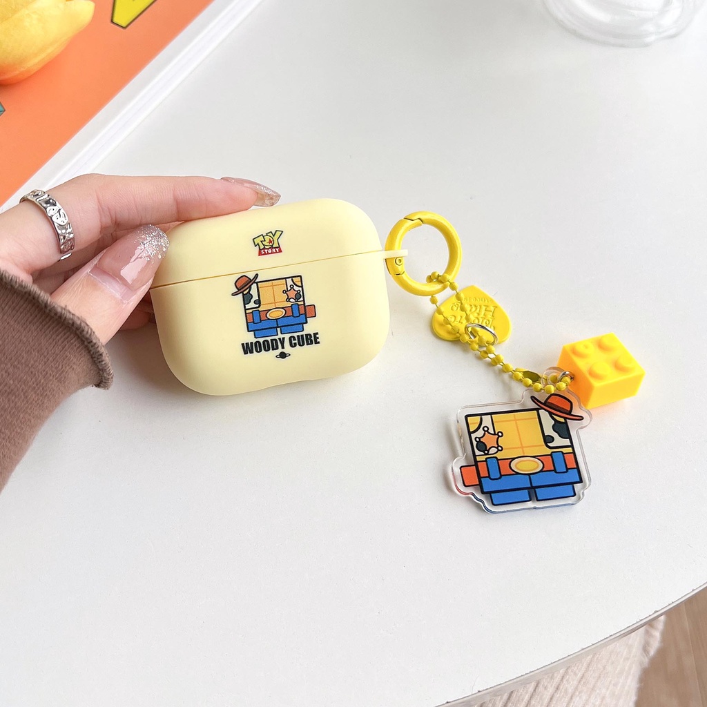Vỏ Bảo Vệ Hộp Sạc Tai Nghe AirPods Pro 1 2 3 Pro 2 Bằng TPU Mềm Họa Tiết Hoạt Hình Buzz Woody Nhiều Màu