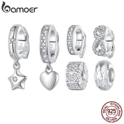BAMOER Hạt Xâu Chuỗi bạc 925 Thời Trang
