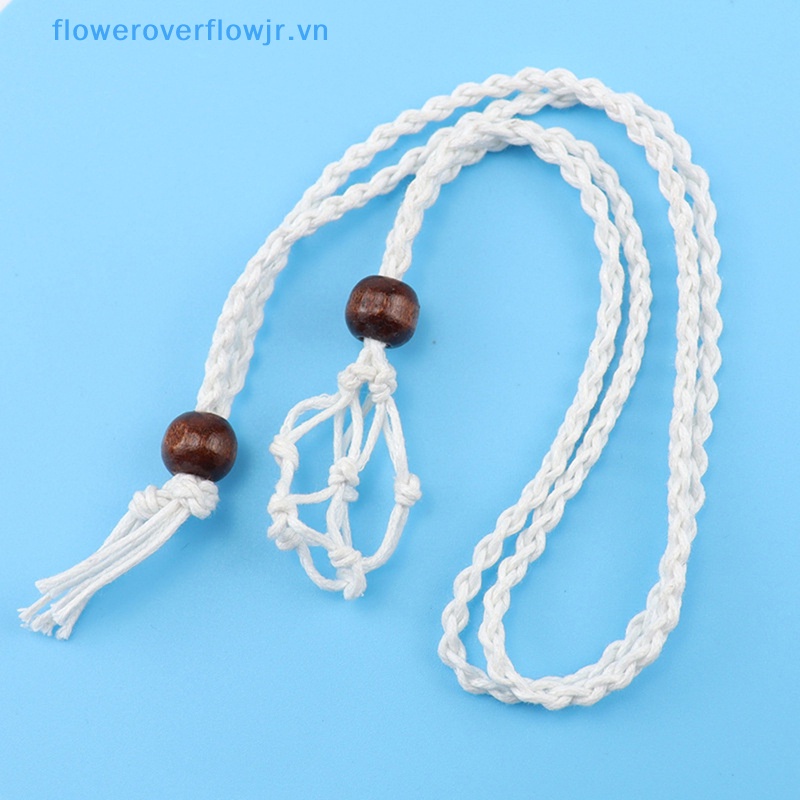 Vòng cổ Kèm Giá Đỡ Bằng Đá Rỗng Có Thể Điều Chỉnh DIY 1 Cái