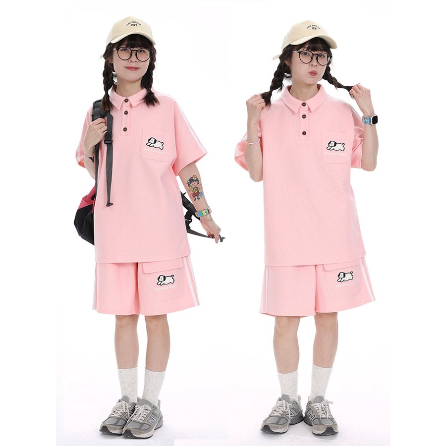 Set Đồ Thể Thao Ngắn Tay Thiết Kế Mới Năng Động Thời Trang Dành Cho Mùa Hè