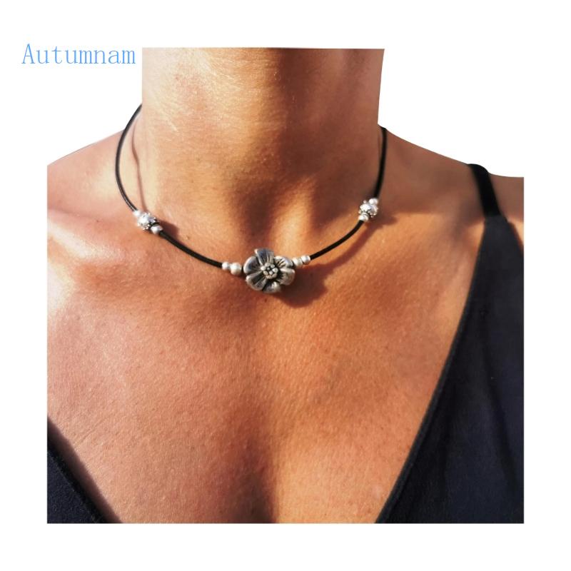 Vòng cổ Mặt Hình Hoa Điều Chỉnh Được Thời Trang