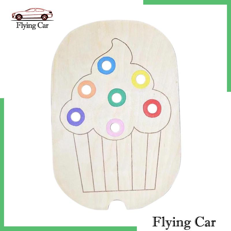 Bộ Trò Chơi Phân Loại Bằng Gỗ Màu Sắc Montessori [Lzdjfmy2] Cho Bé