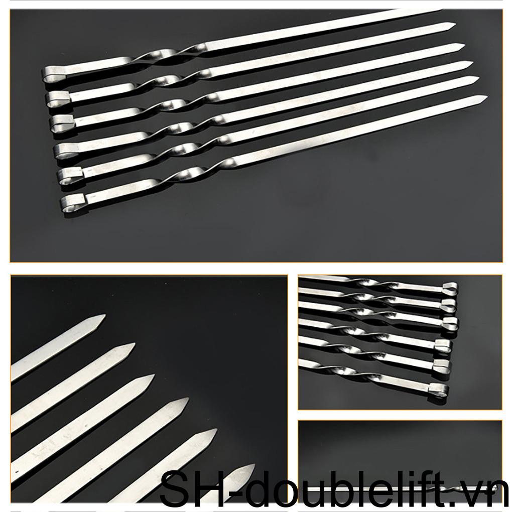 Bộ 20 Xiên Nướng Bbq Bằng Thép Không Gỉ Có Thể Giặt Được