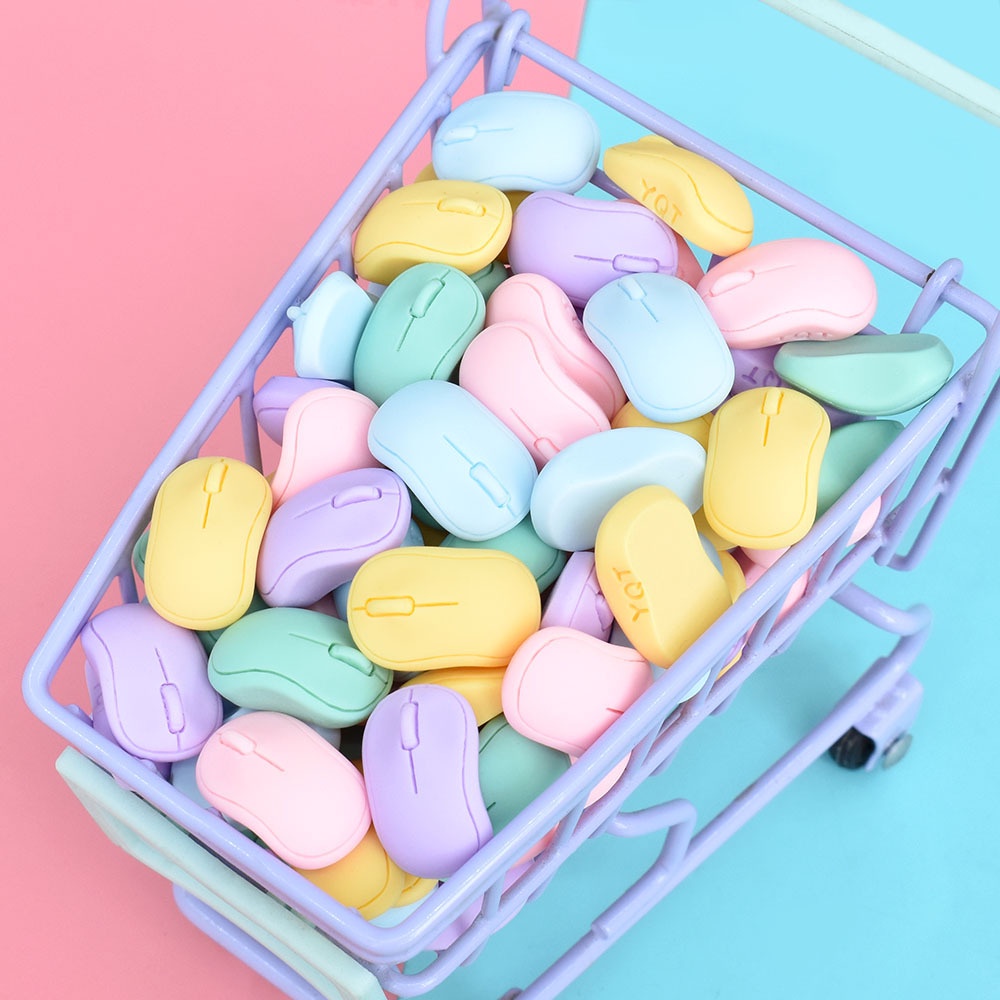 Set 10 Phụ Kiện Trang Trí Điện Thoại Hình Chú Chuột Mini Dễ Thương DIY