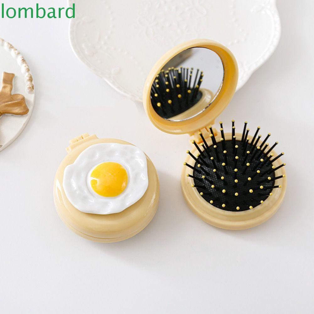 Lược Chải Tóc Massage Da Đầu Tạo Kiểu Tóc Xoăn Họa Tiết Hoạt Hình Spongebob Có Thể Gấp Gọn Tiện Lợi