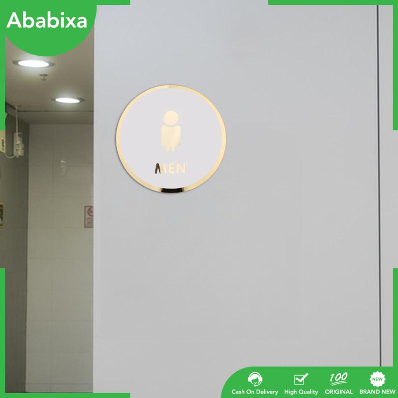 Nhãn Dán Nhà Tắm / Văn Phòng Bằng Acrylic Hình Biển Hiệu 3D Unisex