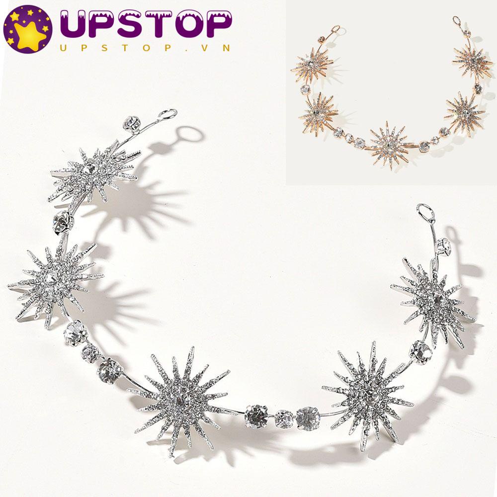 Vương Miện Đội Đầu Hình Ngôi Sao Cho Cô Dâu|Băng Đô Cài Tóc Cho Nữ