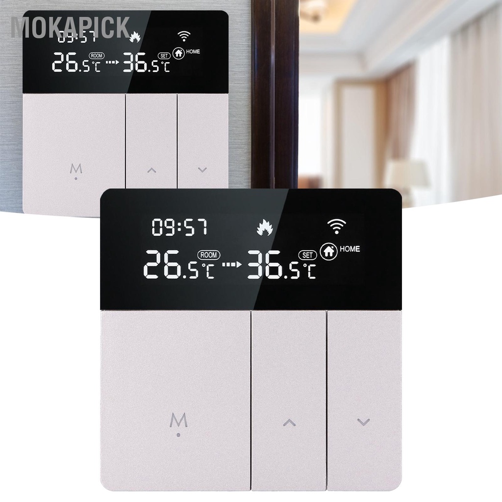 Mokapick WiFi Bộ điều khiển nhiệt độ thông minh APP Điều bằng giọng nói từ xa 95‑230V