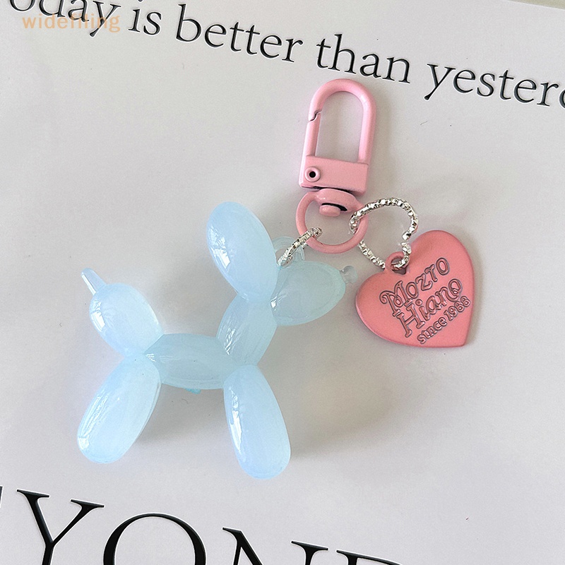 1 Móc Khóa Hình Cún Và Bong Bóng Hoạt Hình Đáng Yêu Dành Cho Nam Nữ