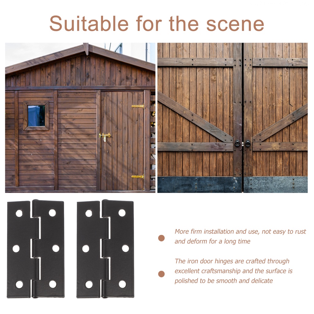 Set 10 Bản Lề Cửa Gỗ Kèm Vỏ Bọc Bảo Vệ Chuyên Dụng