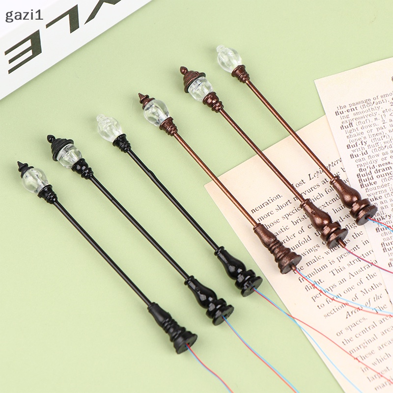 Mô Hình Đèn Đường Mini 3V Ánh Sáng Trắng Tỉ Lệ 1: 87 Trang Trí Tiểu Cảnh
