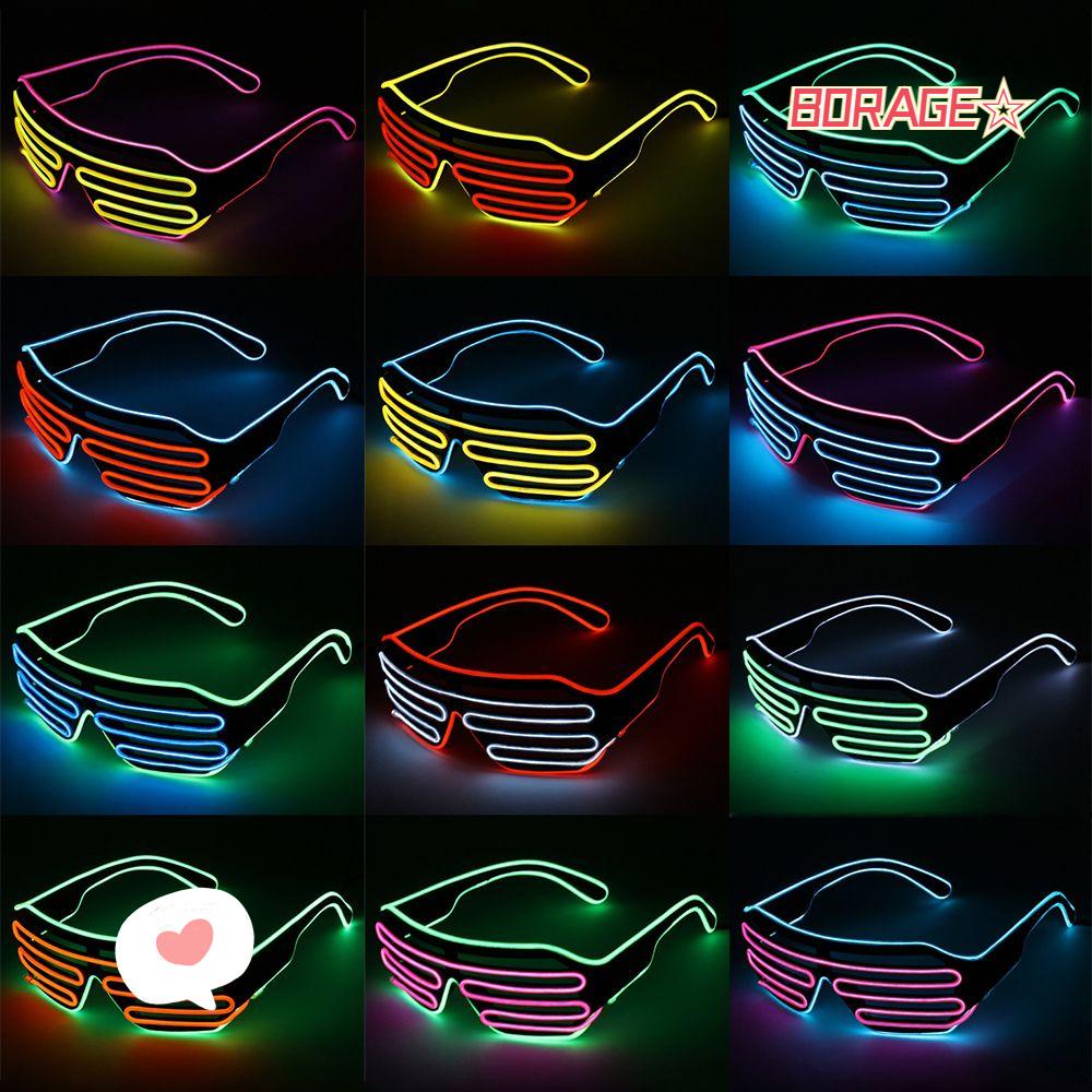 Kính Mát Có Đèn LED Phát Sáng Trong Bóng Tối Cho Tiệc Halloween