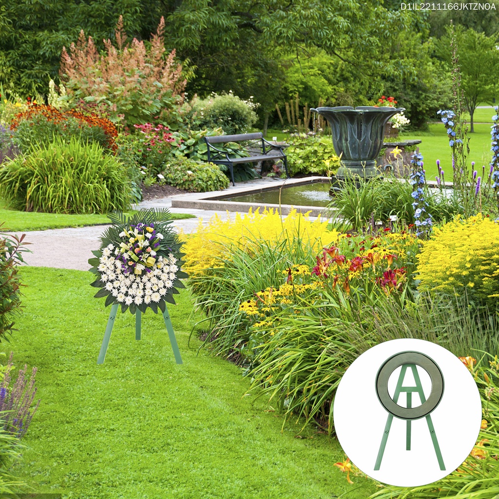 Giá Đỡ Chậu Hoa Khô / Ướt Bằng Nhựa Màu Xanh Lá 52x31cm Dùng Trang Trí Tiệc Cưới