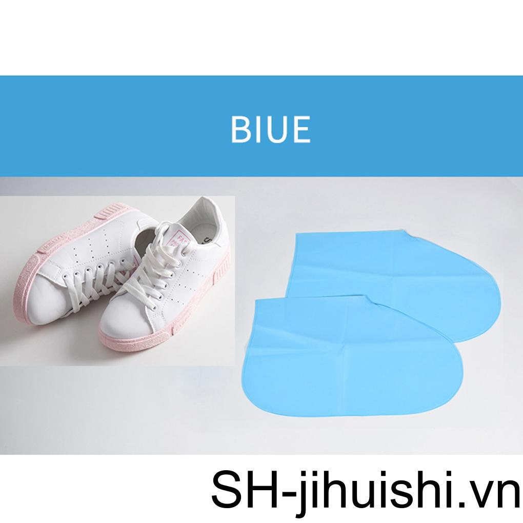 1 Cặp Vỏ Bọc Giày Đi Mưa Chống Trượt / Thấm Nước Có Thể Tái Sử Dụng