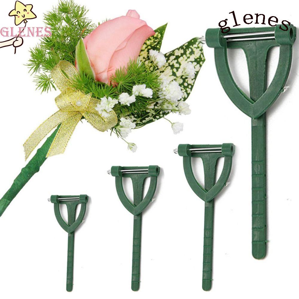 Set 100 Kẹp Giá Đỡ Hoa Cưới Hình Chữ T Bằng Nhựa