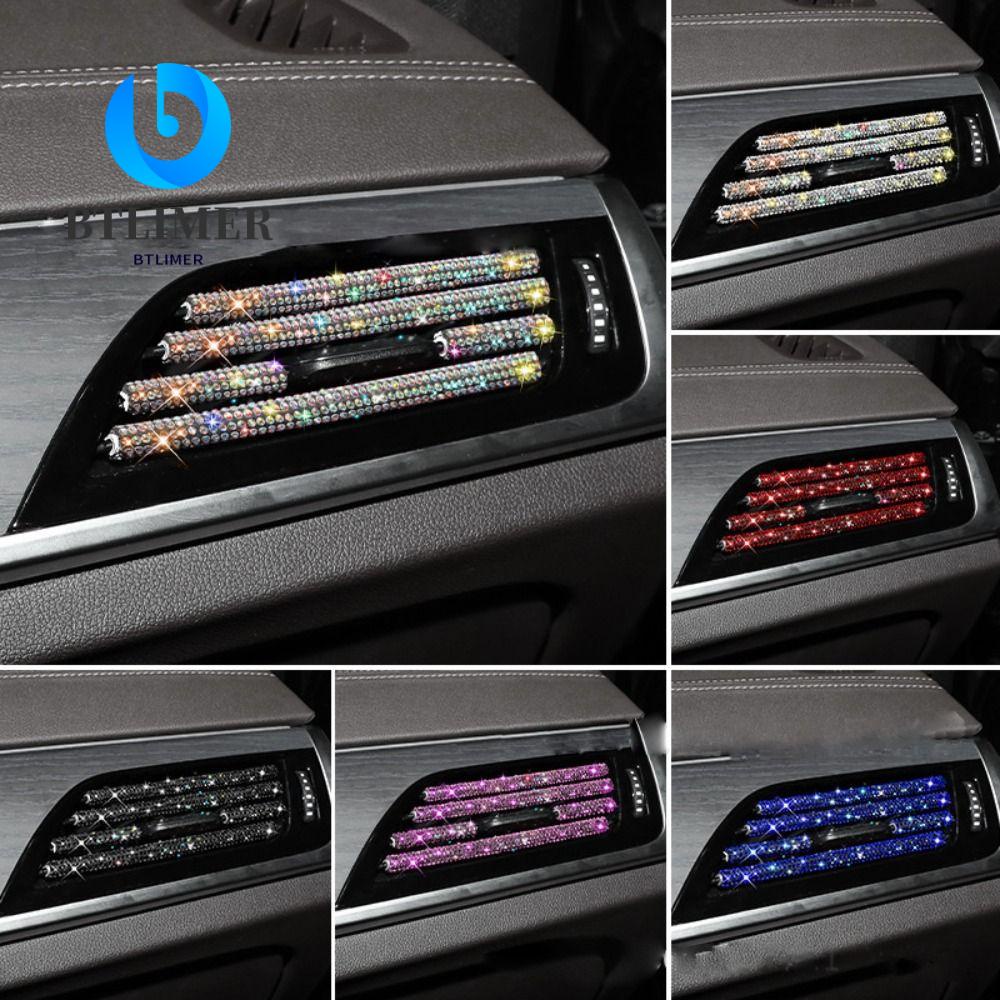 Bộ 3 Miếng Dán Bảo Vệ Trang Trí Máy Điều Hòa Xe Hơi Hình Chữ U DIY