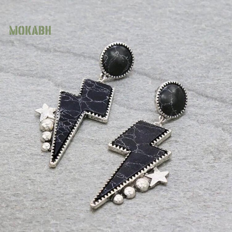 1 Đôi Bông Tai Hình Ngôi Sao Năm Cánh Phong Cách Bohemian Thời Trang Cho Nữ