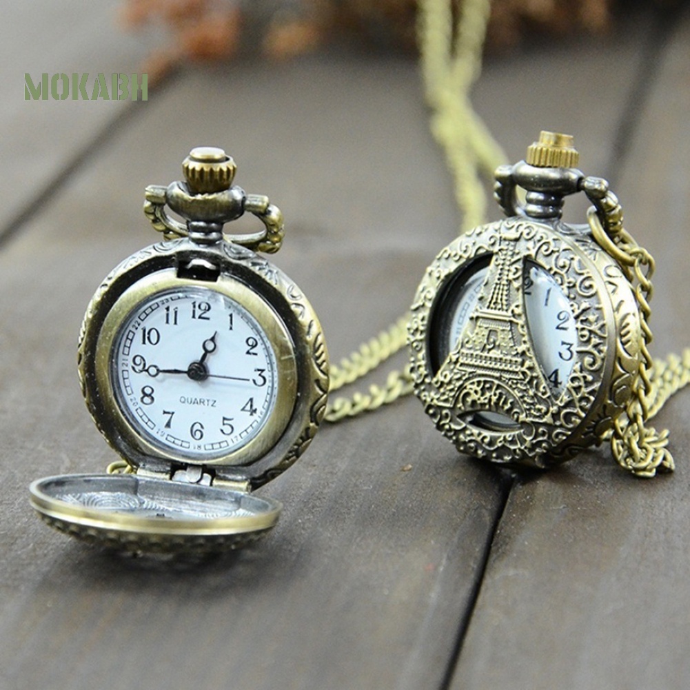 Đồng Hồ Quả Quýt Chạm Khắc Phong Cách Steampunk Cổ Điển