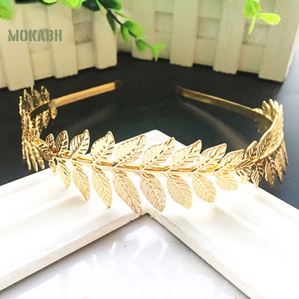 Băng Đô Cài Tóc Hình Vương Miện Hoa Lá Xinh Xắn Thời Trang