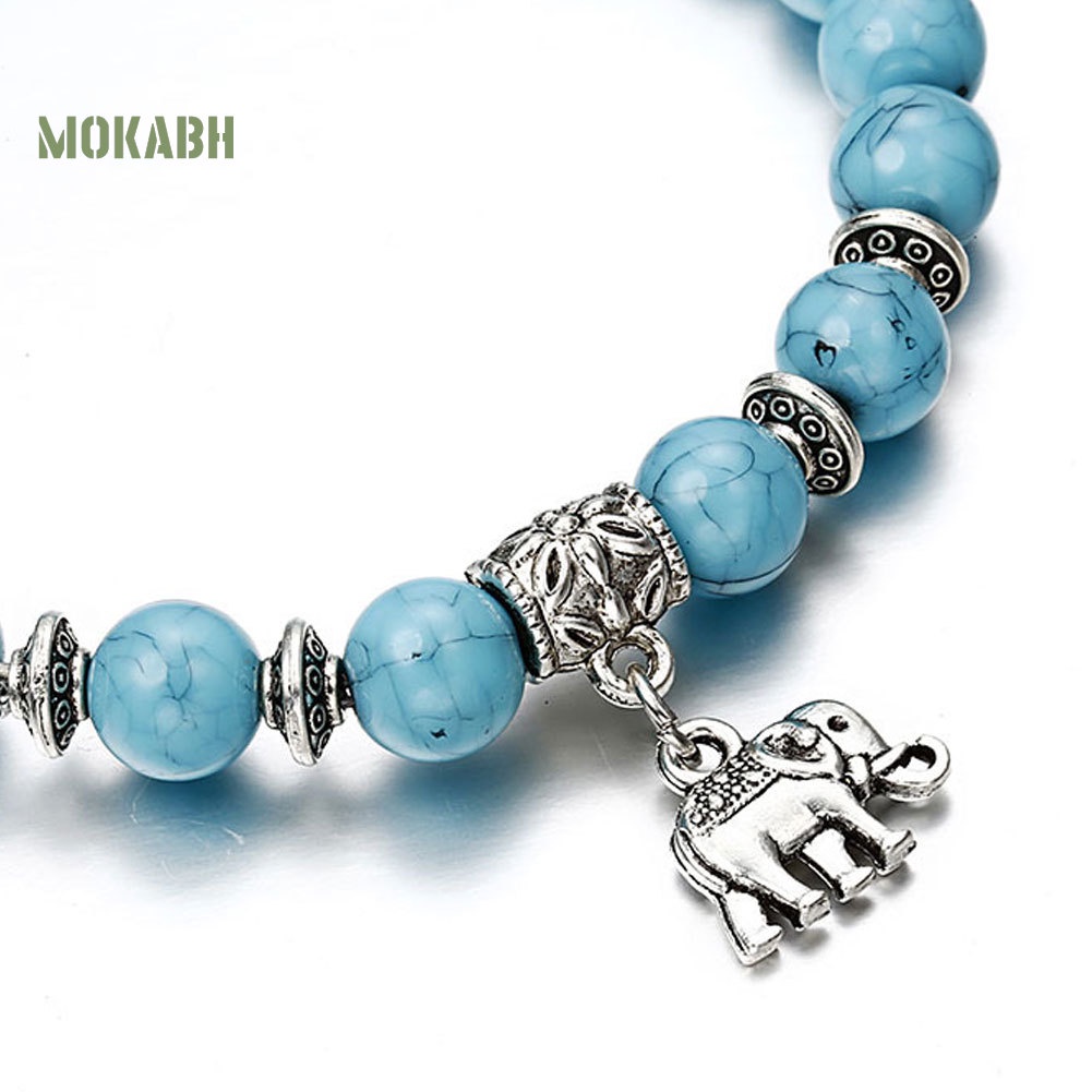 (Hot) Vòng Tay HìNh Voi ĐíNh Đá Xinh XắN