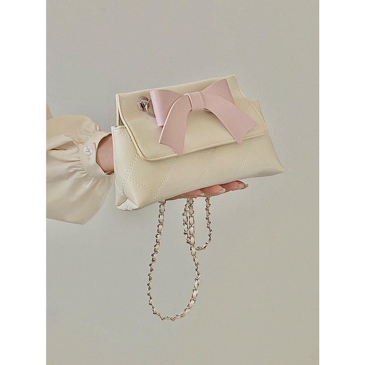 Túi Đeo Chéo Mini Đính Nơ Dễ Thương Thời Trang