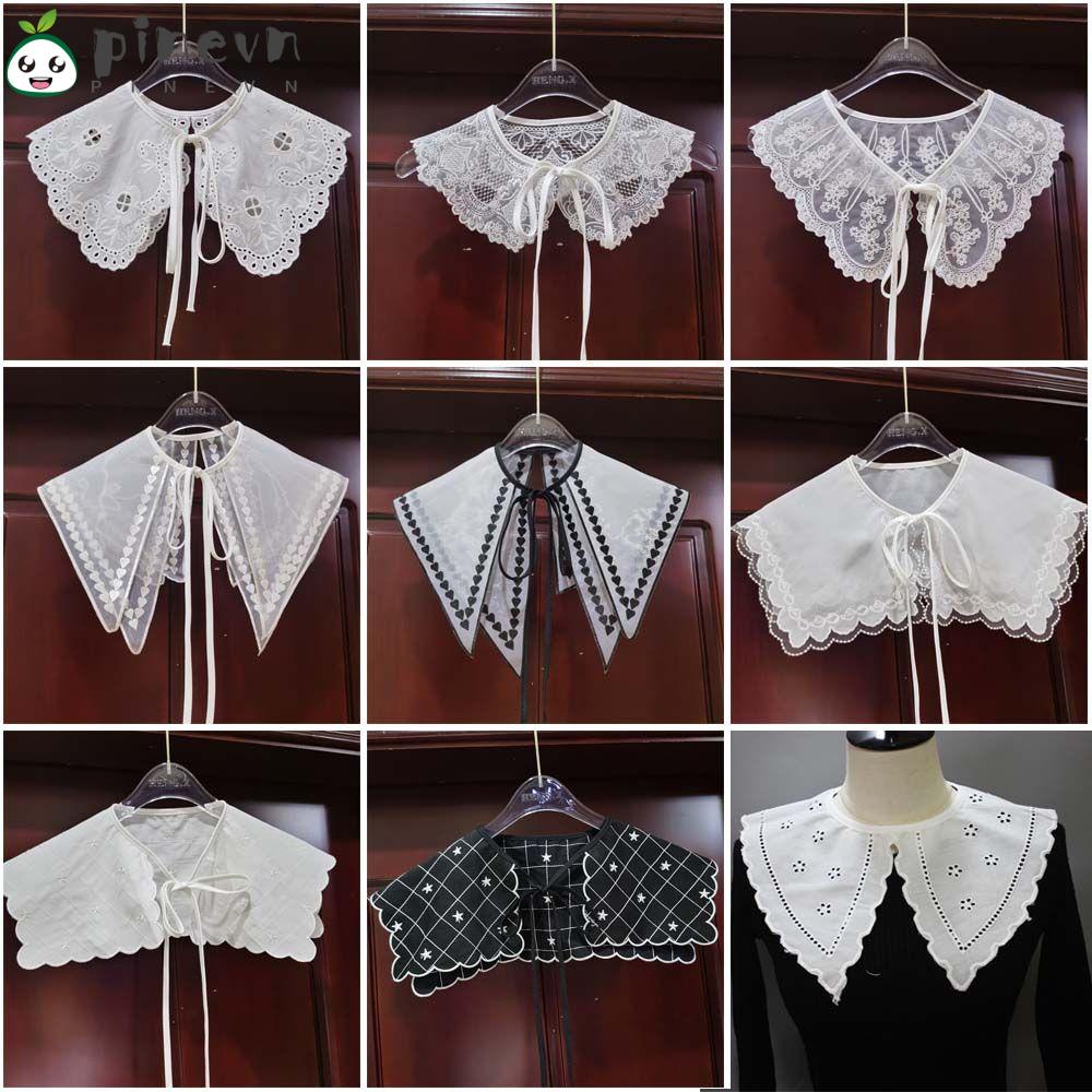 Cổ Áo Giả Họa Tiết Hoa Đa Chức Năng Có Thể Tháo Rời Tiện Dụng Cho Nữ