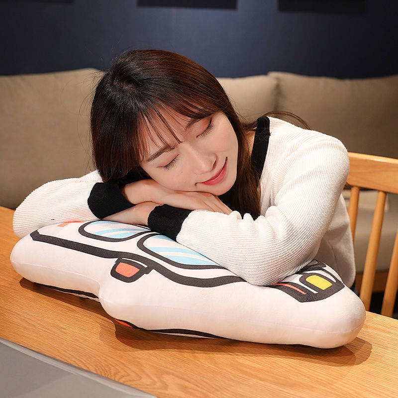 Đồ chơi nhồi bông đệm gối hoạt hình máy xúc/ xe cứu hỏa/ xe cảnh sát làm quà tặng trẻ em